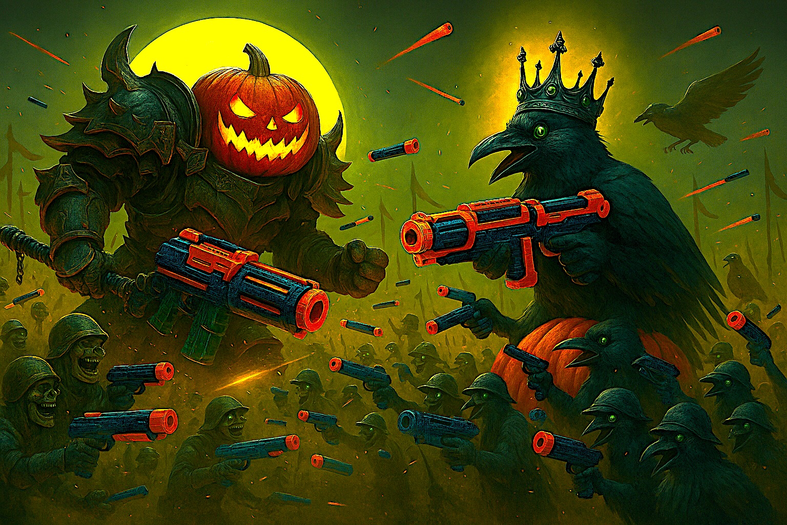 Clash of Kings with nerf guns